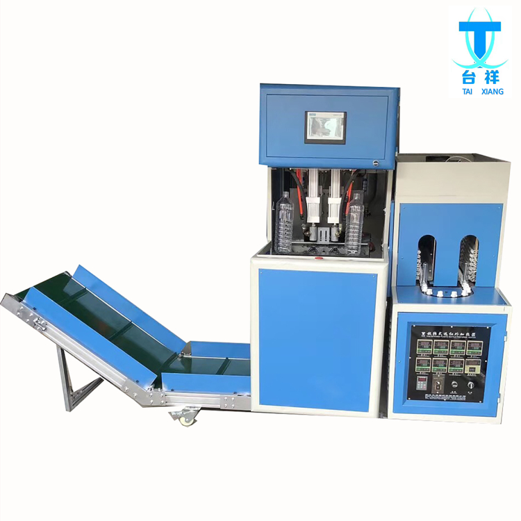 3L 2cavities semi-automatic bottle blowing machine with automatic drop device